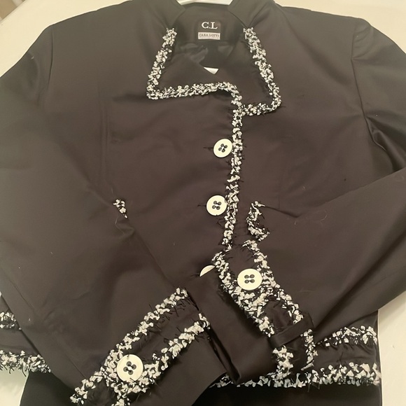 Cara Lotti jacket, silk lining, size 2 (skirt in separate listing) - Picture 2 of 6